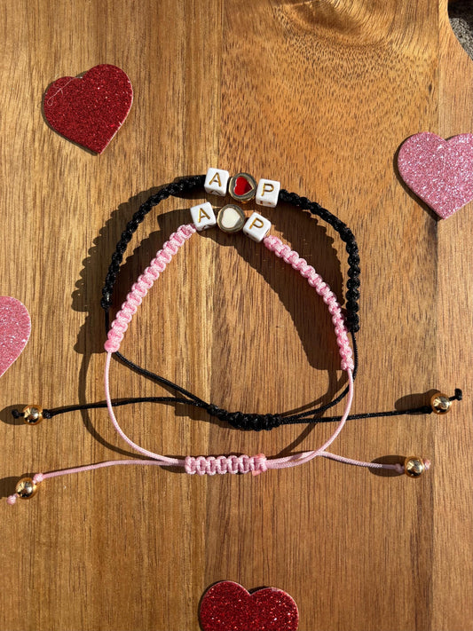 Customizable Couple’s Macramé Bracelets – His & Hers Friendship Jewelry for Valentine’s Day