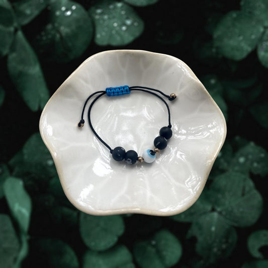 Adjustable Braided Evil Eye Bracelet