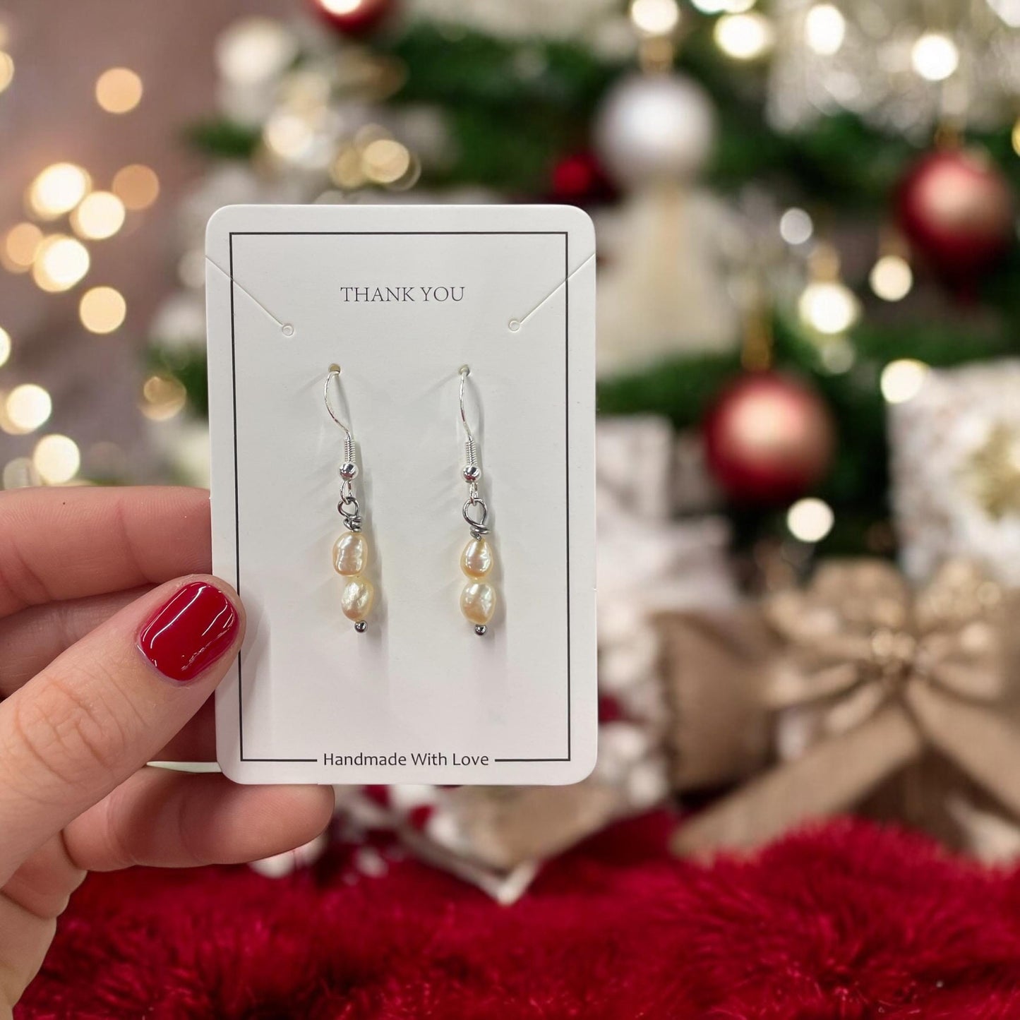 Fresh Wate Pearl Earrings, 18k Gold Plated, Fish Hook Earring, Handcrafted Pearl Jewelry, Pearl dangle Earring, Elegant, Timeless, Natural
